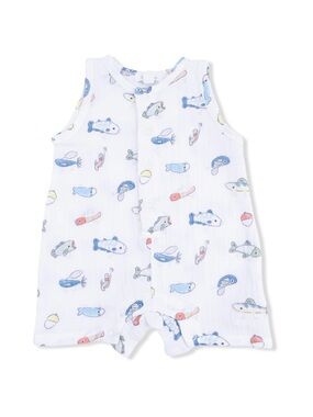 Angel Dear Fishing Lures Sleeveless Shortie Romper 12-18 18-24 months